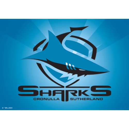 Sharks NRL Edible Icing Image - A4 - Click Image to Close